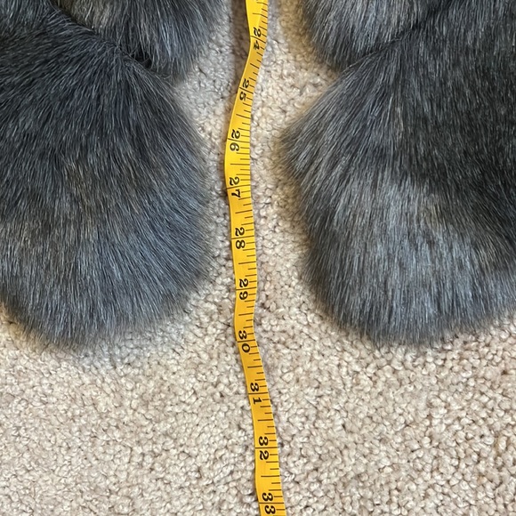 Gray Faux Fur Vest - Picture 10 of 12